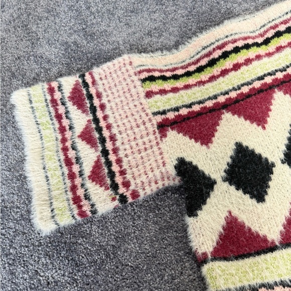 Raj Women's Boho Tribal Aztec Southwestern Open Front Cardigan Sweater One Size - Picture 5 of 8